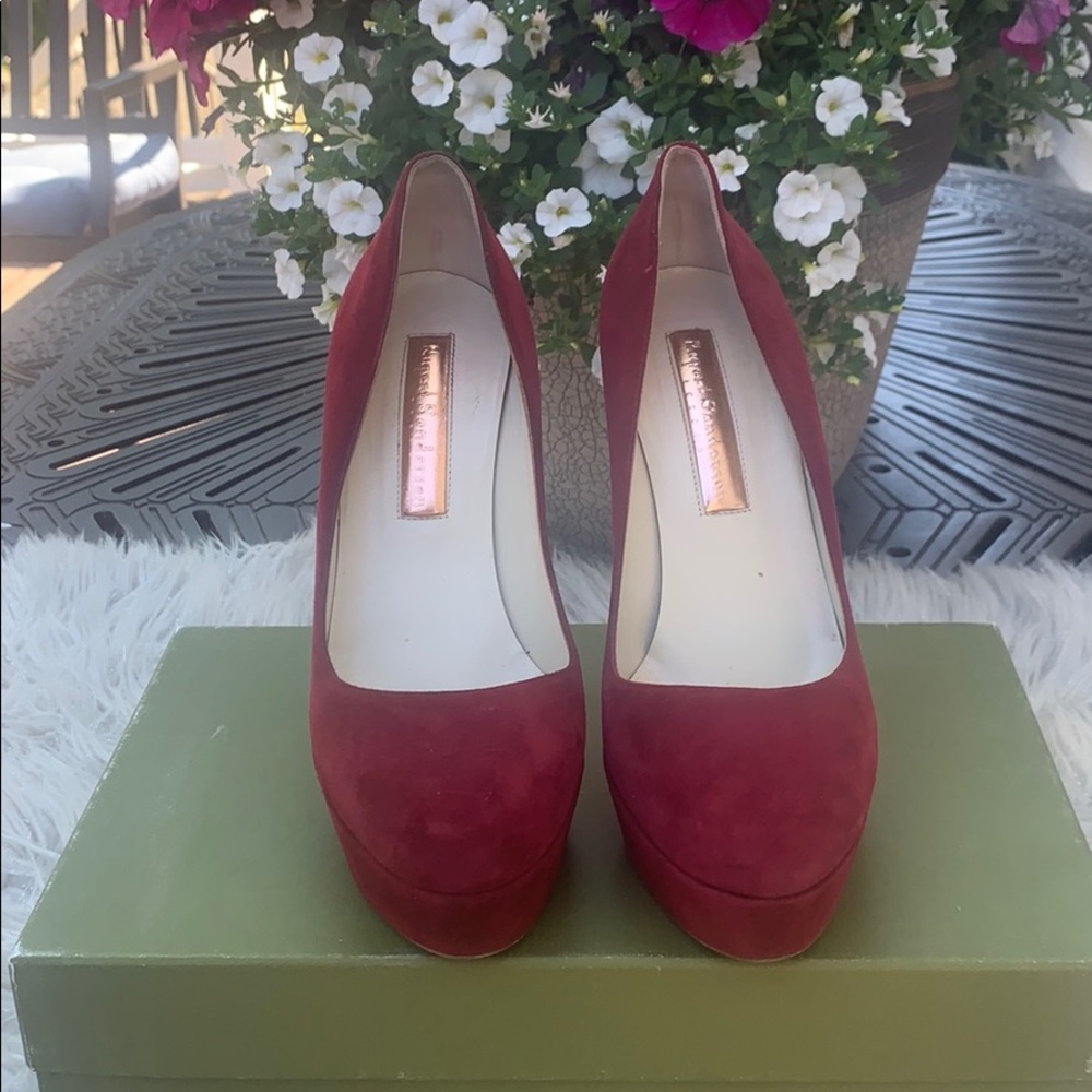 Rupert Sanderson Red Platform Pumps